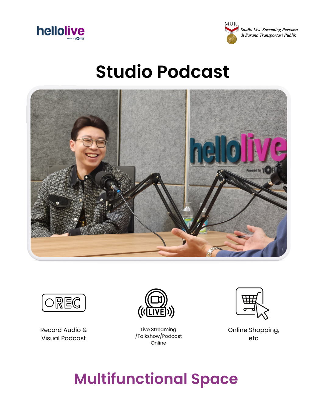 HelloLive — produksi webinar dan event virtual interaktif