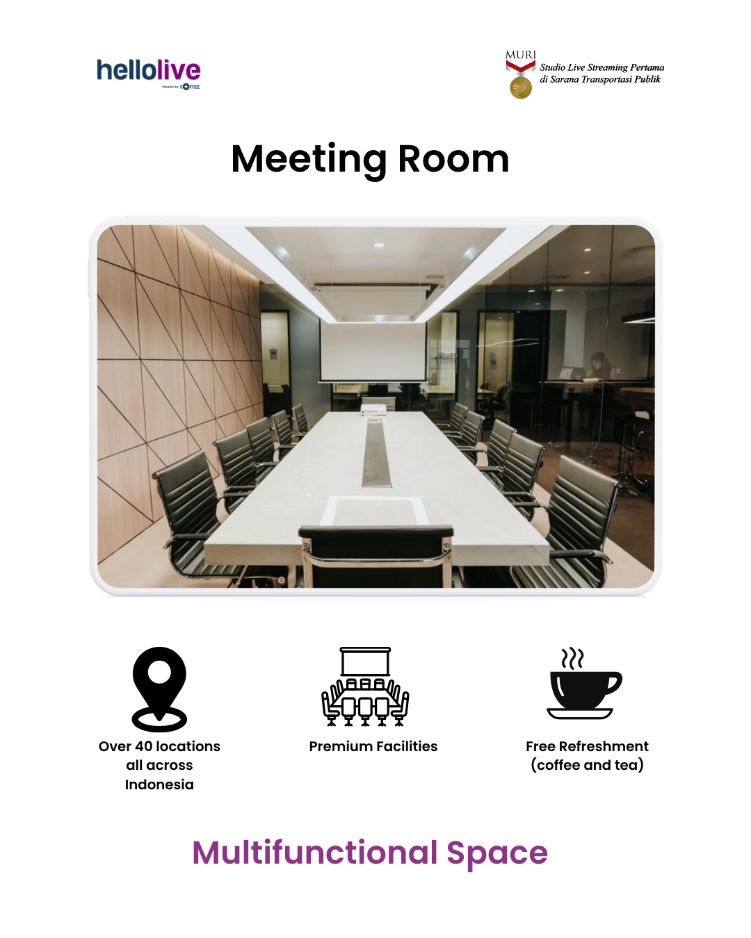 HelloLive — set panggung kecil untuk talkshow brand