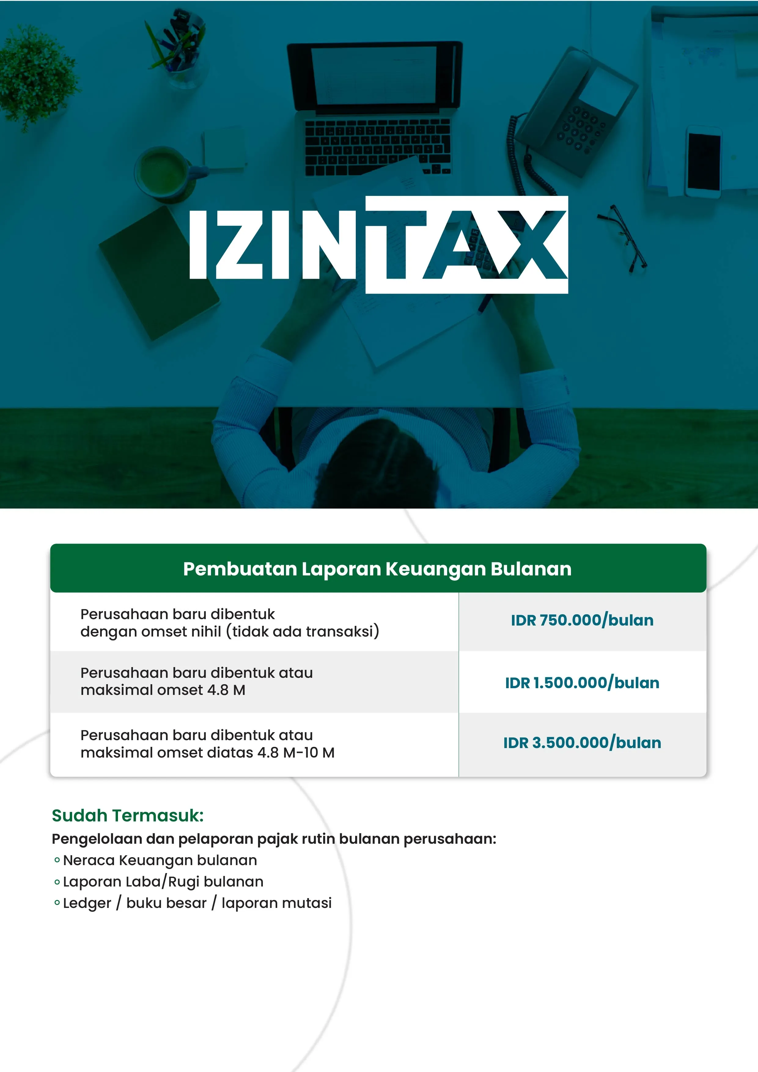 izintax — pelaporan SPT bulanan dan tahunan online