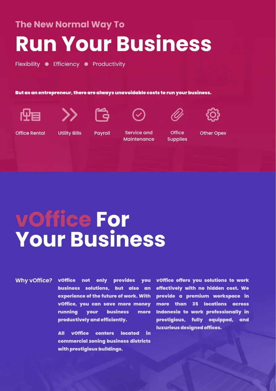 vOffice — resepsionis profesional untuk penerimaan surat dan tamu