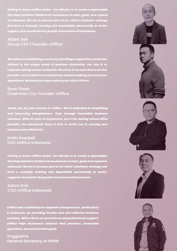 vOffice — ruang meeting modern dengan layar presentasi